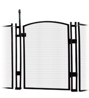 Sentry Safety Pool Fence EZ-Guard 4' Tall Self Closing Self Latching Mesh Child Safety Pool Fence Gate Kit for In-Ground Pools - Black 1 Sentry Safety Pool Fence EZ-Guard 4' Tall Self Closing Self Latching Mesh Child Safety Pool Fence Gate Kit for In-Ground Pools - Black