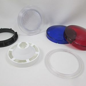 Spa Hot Tub Clear Light Lens 3 1/4" Face 2 1/2" Hole How to Video Lense