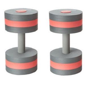 Speedo Aqua Fitness Swim Training Barbells  Charcoal Red  One Size