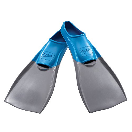 Speedo Rubber Swim Fins (Grey Blue Medium) 1 Speedo Rubber Swim Fins (Grey Blue Medium)