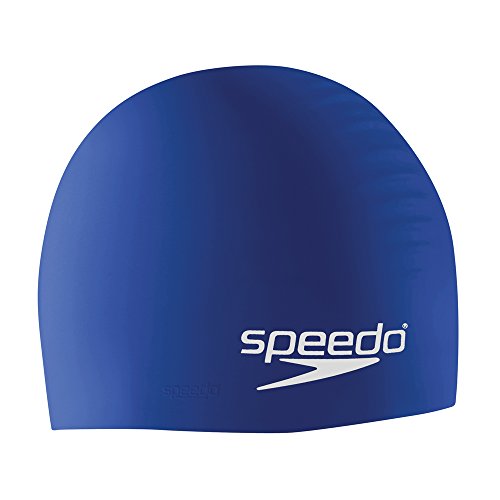 Speedo Silicone Solid Swim Cap Blue One Size 1 Speedo Silicone Solid Swim Cap Blue One Size