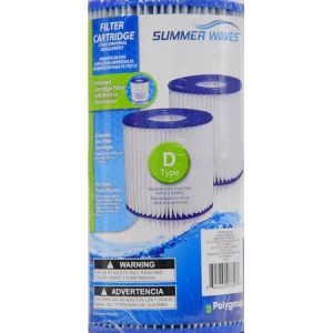 Summer Waves Universal Filter Cartridge Replacement D-Type (2 pack)