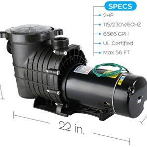 SumpMarine SPP 115/230 Volt Swimming Pool Pump  6666GPH (UL Certified)