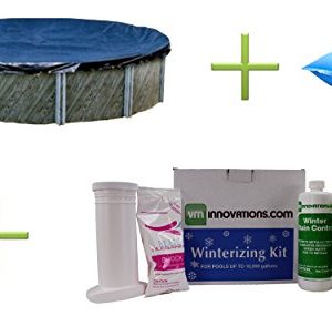 Swimline 18' Round Above Ground Pool Cover   4x8 Air Pillow   Winter Closing Kit