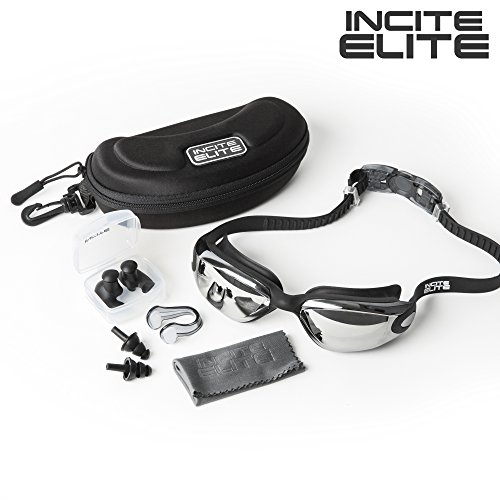 Swimming Goggles with Protective Case Nose Clip and Ear Plugs 1 Swimming Goggles with Protective Case Nose Clip and Ear Plugs