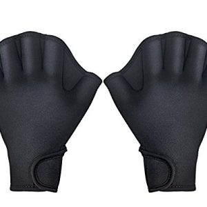 TAGVO Aquatic Gloves for Helping Upper Body Resistance  Webbed Swim Gloves Well Stitching  No Fading  Sizes for Men Women Adult Children Aquatic Fitness Water Resistance Training