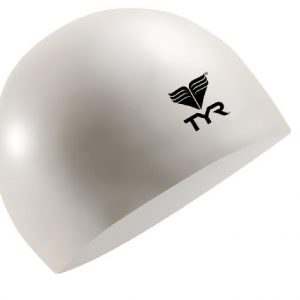 TYR Latex Swim Cap  White