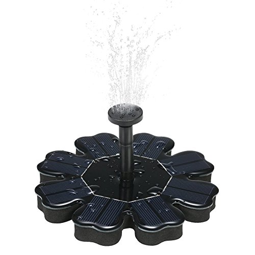 Takusun Solar Birdbath Fountain Pump 1 6W Solar Powered Free-Standing Outdoor Solar Water Fountain Pump for Pedestal Bird Bath Outdoor Garden Pond Pool 4 Nozzles Included 1 Takusun Solar Birdbath Fountain Pump 1 6W Solar Powered Free-Standing Outdoor Solar Water Fountain Pump for Pedestal Bird Bath Outdoor Garden Pond Pool 4 Nozzles Included