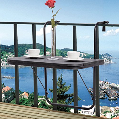 Tangkula Adjustable Folding Deck Table Patio Balcony Serving Table Stand Hanging Railing 1 Tangkula Adjustable Folding Deck Table Patio Balcony Serving Table Stand Hanging Railing
