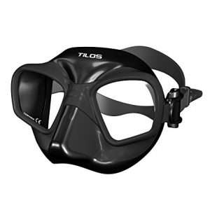 Tilos Avengia Scuba Diving Snorkeling Free Diving Frameless Mask Black