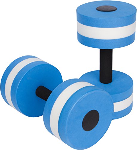 Trademark Innovations Aquatic Exercise Dumbells - Set of 2 - For Water Aerobics (Blue) 1 Trademark Innovations Aquatic Exercise Dumbells - Set of 2 - For Water Aerobics (Blue)