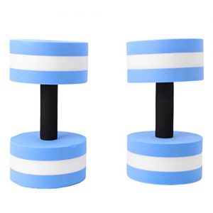 ULKEME 2x Water Aerobics Dumbbell Medium EVA Foam Aquatic Barbell Fitness Pool Exercise