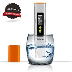 VANTAKOOL Digital PH Meter  0 01 PH High Accuracy Pocket Size PH Meter PH Tester with 0-14 0 Measuring Range  Water Quality Tester for Household Drinking Water  Swimming Pools  Aquariums (Orange)