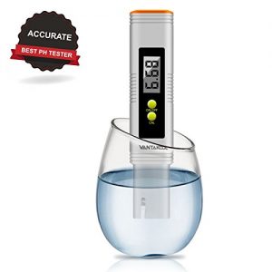 VantaKool Digital PH Meter  0 01 PH High Accuracy Water Quality Tester with 0-14 PH Measurement Range for Household Drinking  Pool and Aquarium Water PH Tester Design with ATC(Orange)