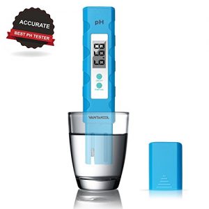 VantaKool Digital PH Meter  PH Meter 0 01 Resolution Pocket Size Water Quality Tester with ATC 0-14 pH Measurement Range for Household Drinking Water  Aquarium  Swimming Pools  Hydroponics(Blue)